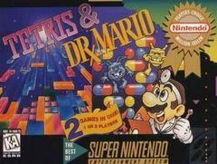 Nintendo SNES Tetris & Dr. Mario Player's Choice [Loose Game/System/Item]